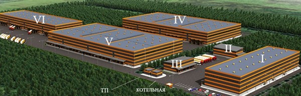 Корпуса Складского комплекса «ОКТАВИАН»